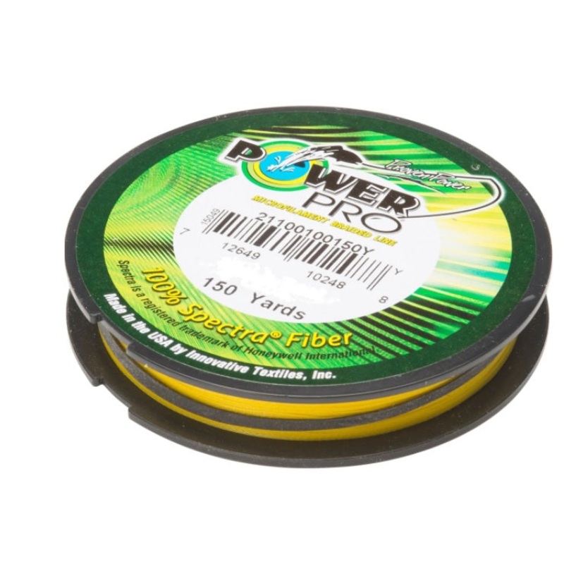 Power Pro Spectra Hi-Vis Yellow Braided Line 10 pound / 150 yards