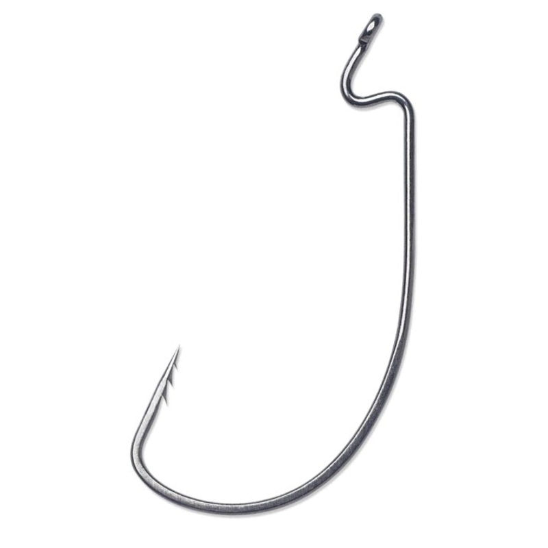 VMC 7311BN-5-0PP Fastgrip Wide Gap Worm Hook- 9Pk -5-0 Black Nickel