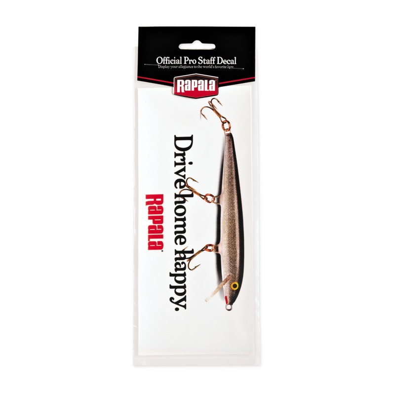 Rapala Drive Home Happy Decal 9 x 4