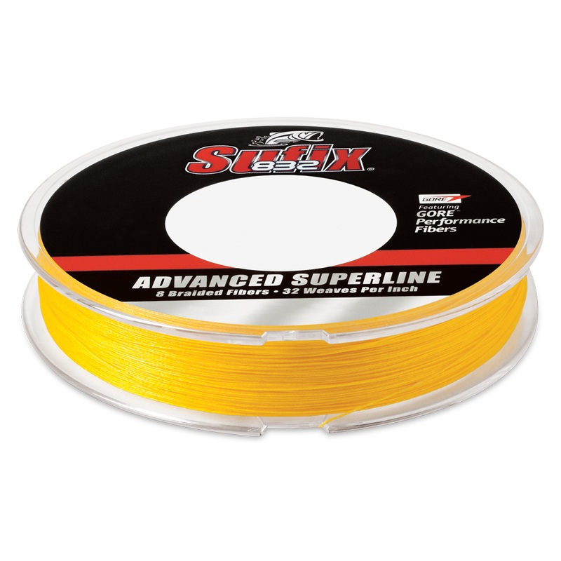 Sufix 832 Advanced Superline|Hi-Vis Yellow|15 lb.|1200 Yd.