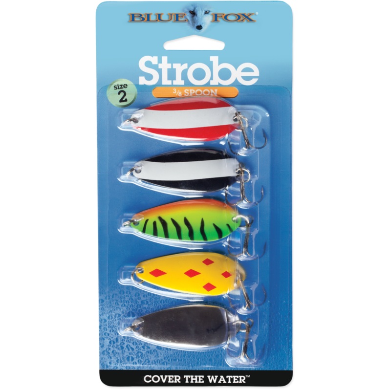 Blue Fox Strobe Spoon Kit|3/8 oz.|5/8 oz.|2|3