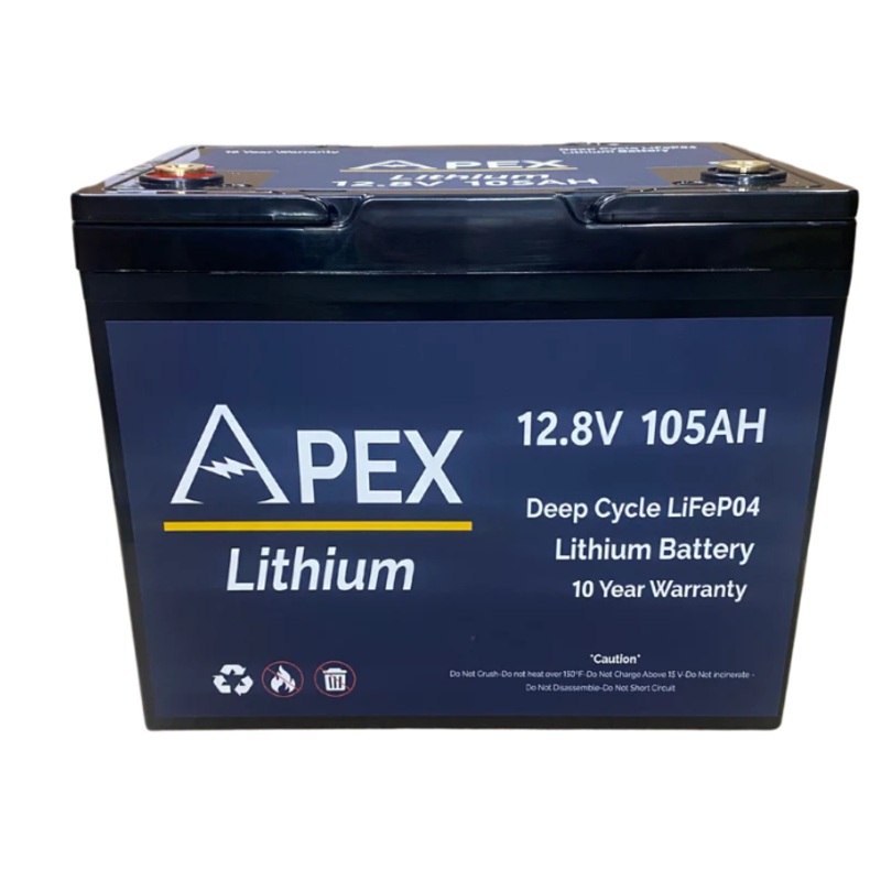 Apex Lithium Batteries 12V 105AH Group 24