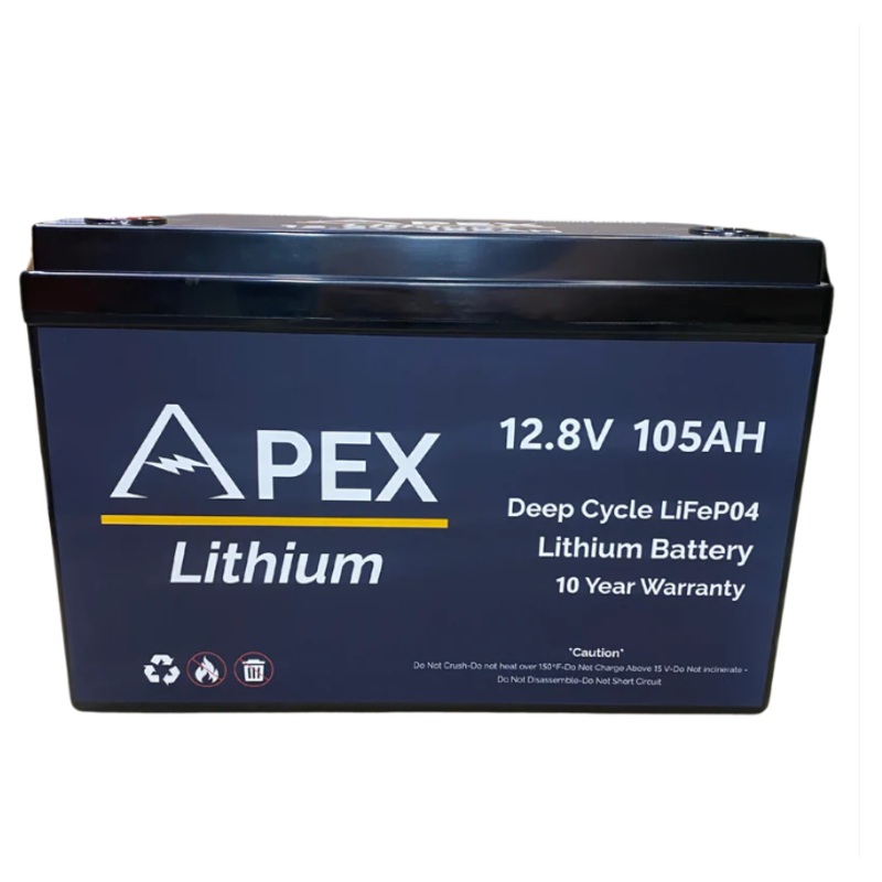 Apex Lithium Batteries 12V 105AH Group 31