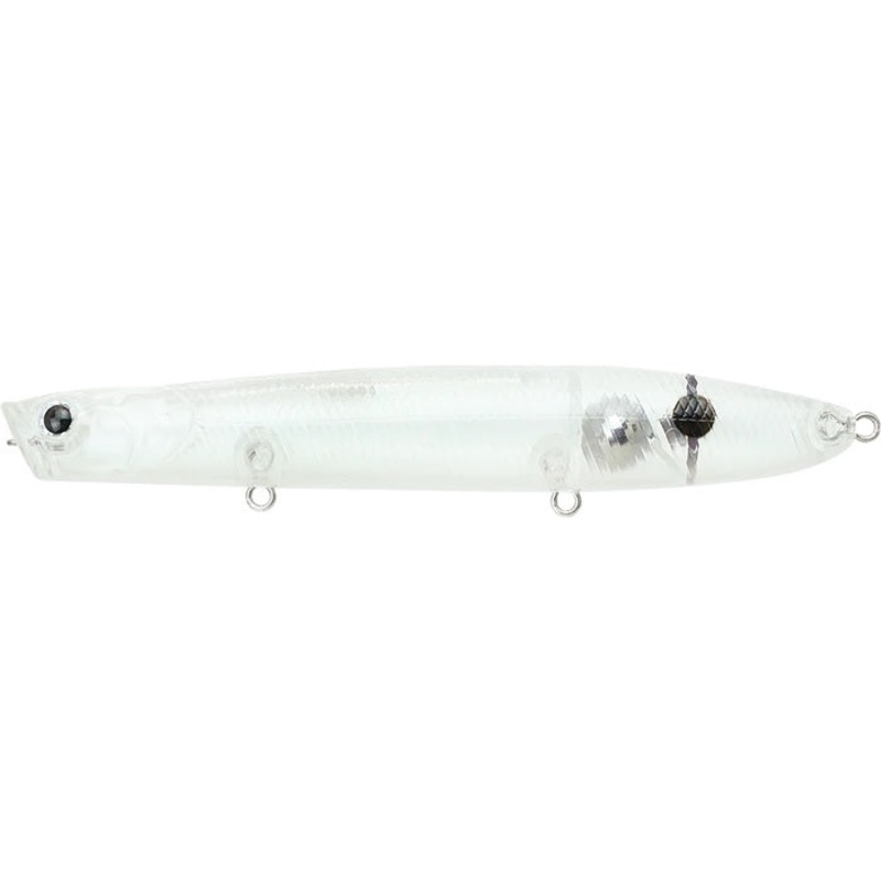 Lucky Craft Gunfish 117 Topwater Walker/Popper Lake Murray Clear Floating - 4 1/2 3/5 oz