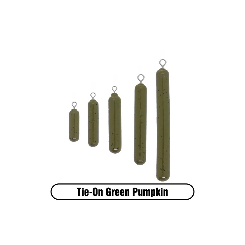 X Zone Tungsten Skinny Tie-On Drop Shot Weight