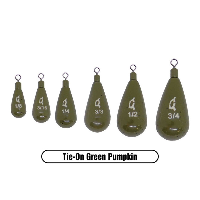 X Zone Tungsten Teardrop Tie-On Drop Shot