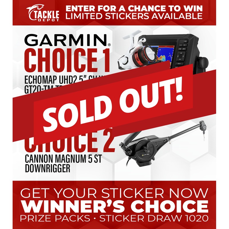 Tackle Depot Sticker Draw 1020