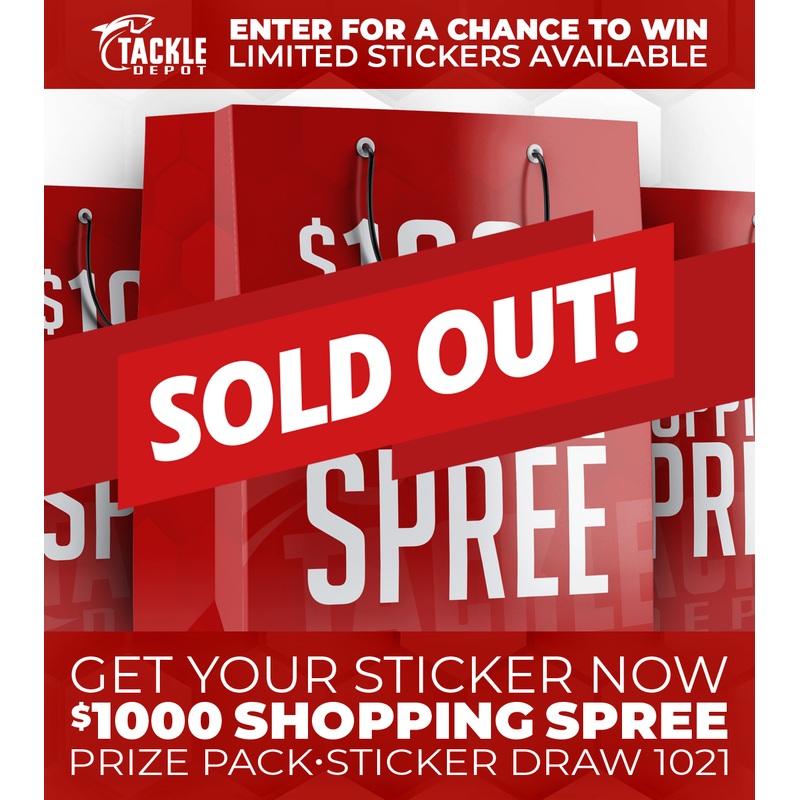 Tackle Depot Sticker Draw 1021