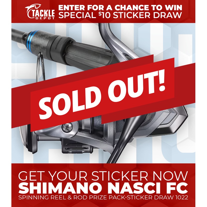 Tackle Depot Sticker Draw 1022