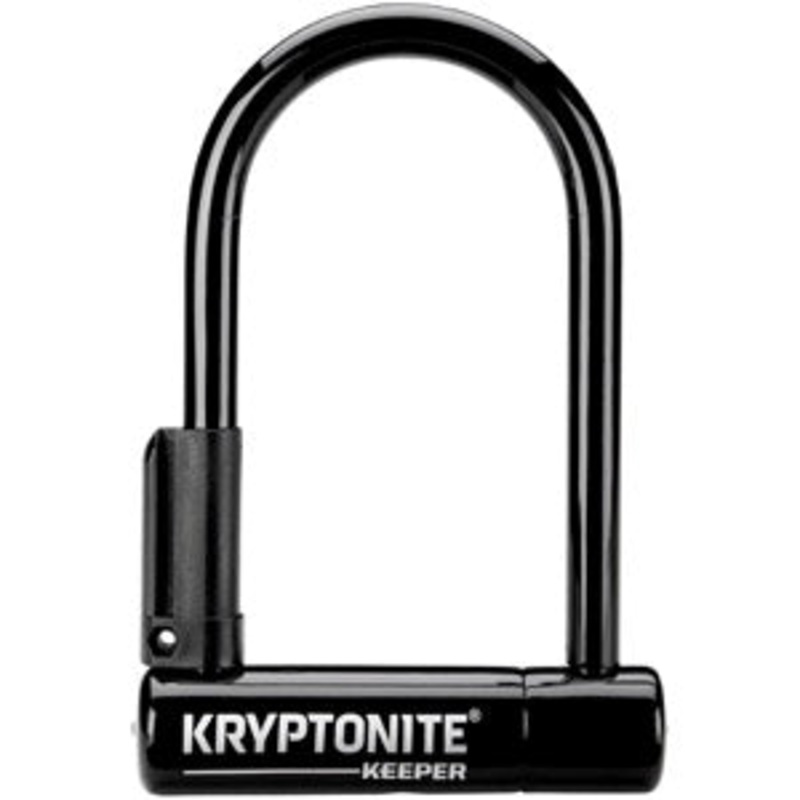 Kryptonite Keeper U-Lock - 3.25 x 6 Keyed Black Includes bracket