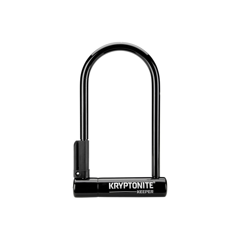 Kryptonite Keeper U-Lock - 4 x 8 Keyed Black Includes bracket