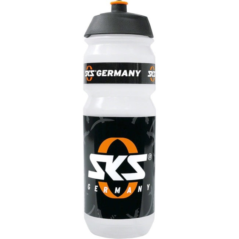 SKS Water Bottle SKS Logo|Clear/Black|16 Oz