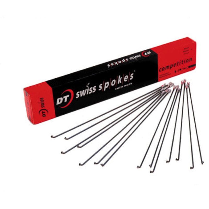 DT Swiss Competition Spoke: 2.0/1.8/2.0mm 294mm J-bend Black- Single