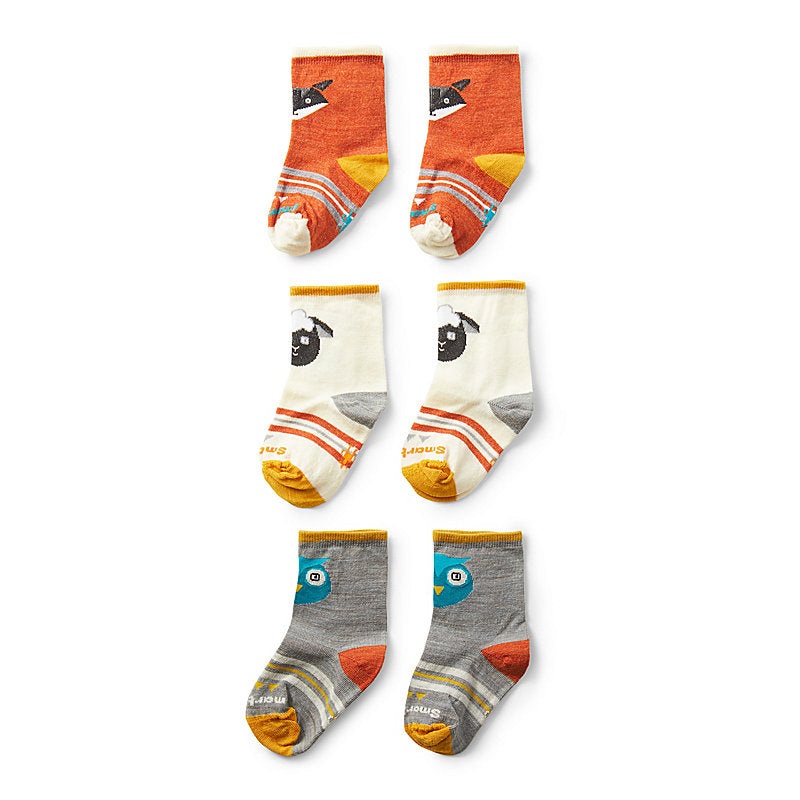 Smartwool Toddler Trio Socks|Lunar Gray|Ash|24M