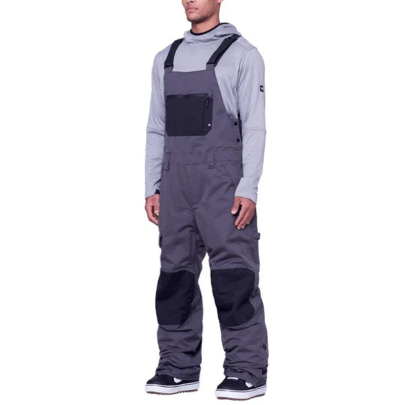 686 Men's Hot Lap Bib|Charcoal Black|Cypress Green|Charcoal Colorblock|S|M|L|XL