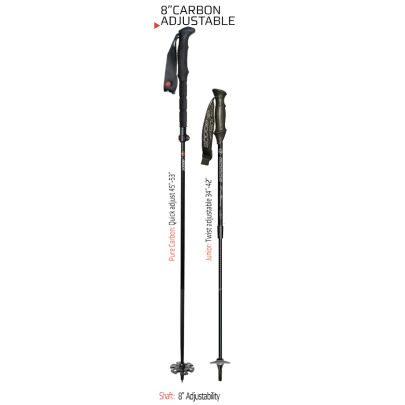 Goode Pure Carbon 8 Adjutable Pole 45 - 53