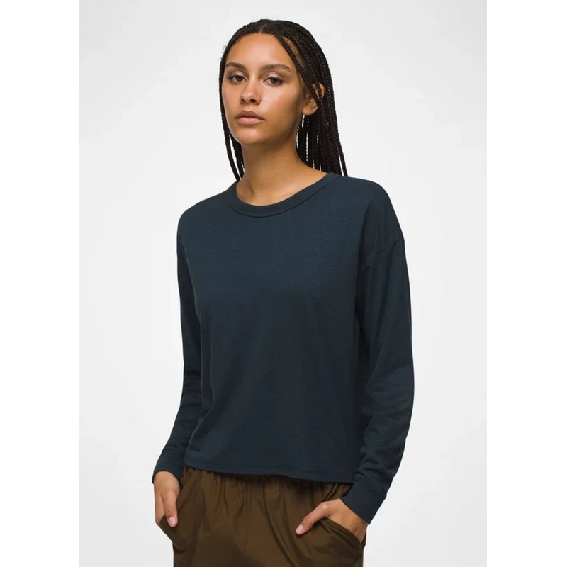 Prana Cozy Up LS Crew W|Stormy Night Heather|S|M|L|XL
