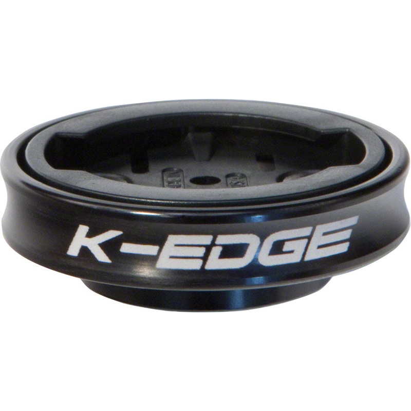 K-EDGE Gravity Cap Stem Mount for Garmin Quarter Turn Type Computers Black