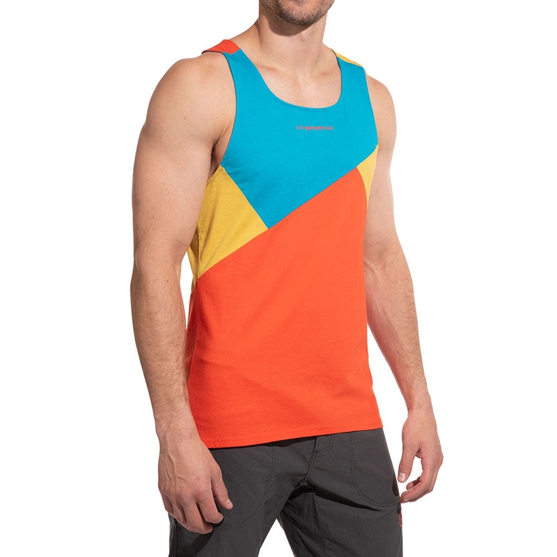 La Sportiva Dude Tank Men's|Cherry Tomato/Bamboo|L|M|S|XL