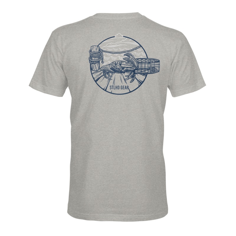 STLHD Mens Crabby Tee|Grey|M|L|XL|XXL