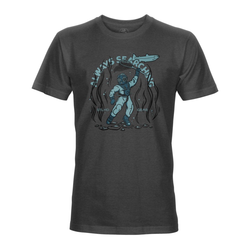 STLHD Mens Deep Dive Tee|Charcoal|M|L|XL|XXL