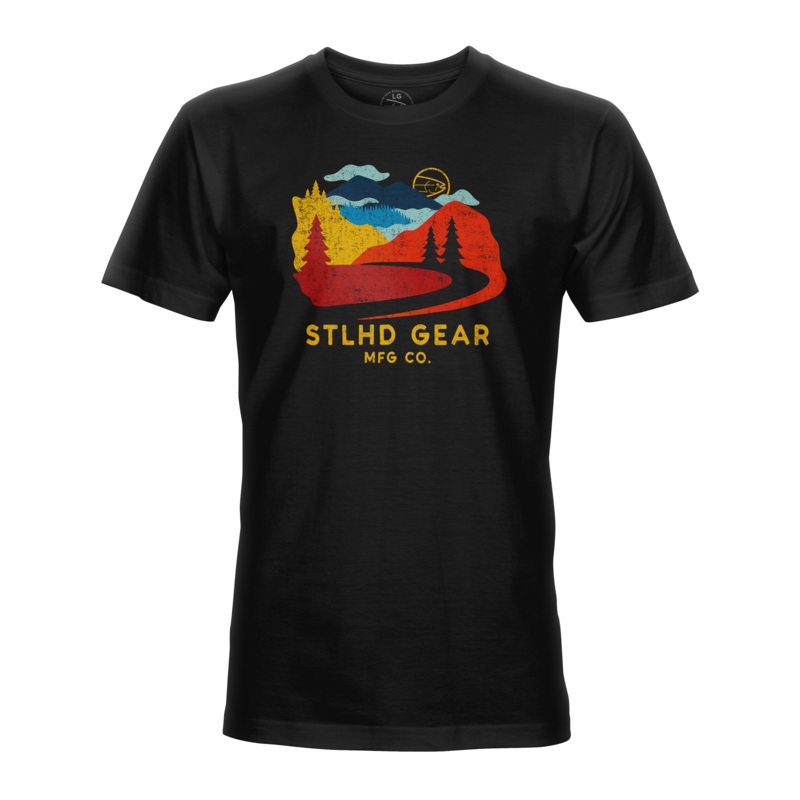 STLHD Mens Journey Tee|Black|M|L|XL|XXL
