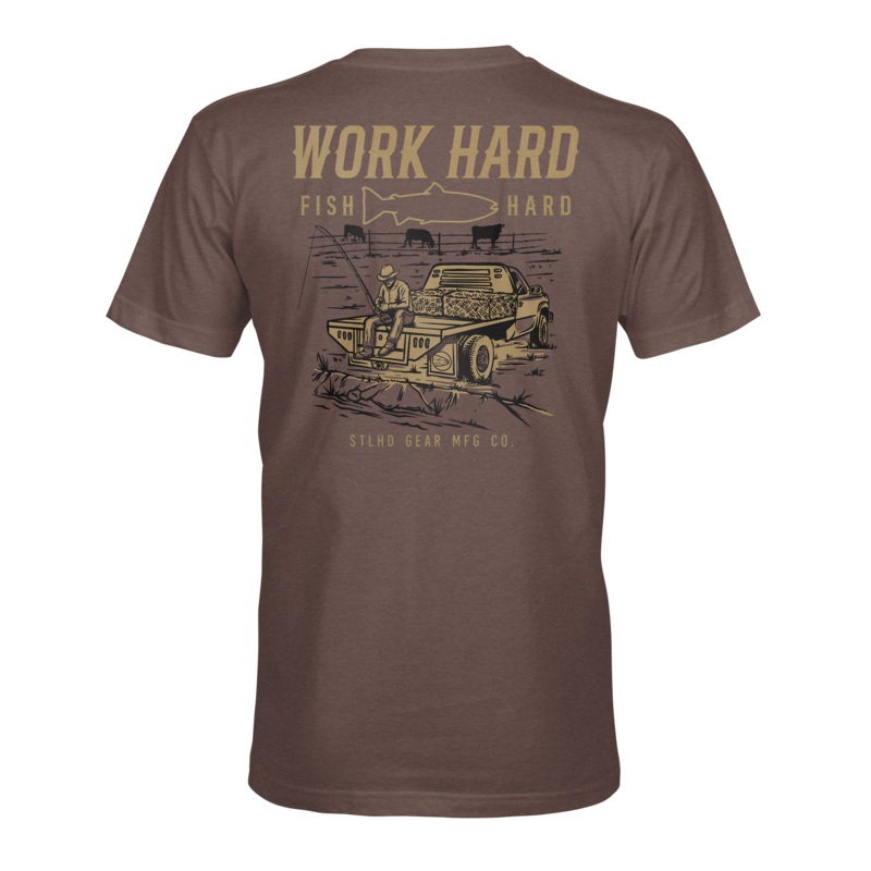 STLHD Mens Rancher Tee|Brown|M|L|XL|XXL