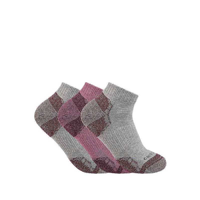 Carhartt Midweight Cotton Blend Low Cut Sock 3 Pack Women's