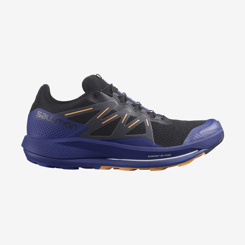 Salomon Pulsar Trail Men's|Black/Clematis Blue/Blazing Orange|11.5|10|12|12.5|13|8.5|9|9.5