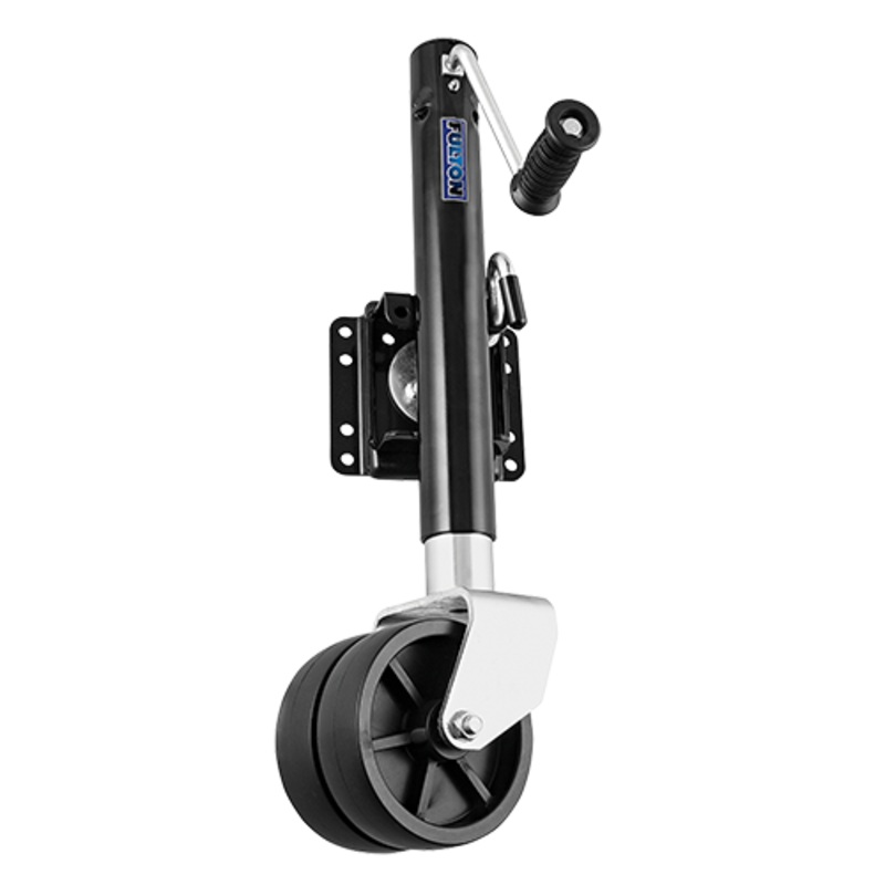 Fulton Marine Trailer Jack 1500 lbs. Lift Capacity Sidewind Bolt-On Side Mount 12 Inch Travel Black