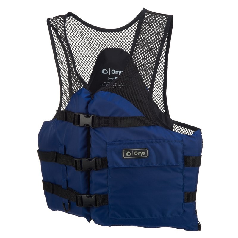 Onyx Outdoor Adults' Mesh Classic Sport Flotation Vest Blue Bright X-Large - Flotation