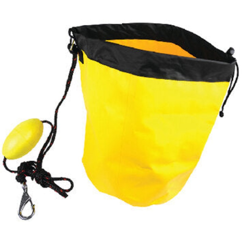 Seachoice 41171 - Up to 30 lb Yellow Heavy Duty Laminate Sand Anchor with Rope Float & Snap Hook