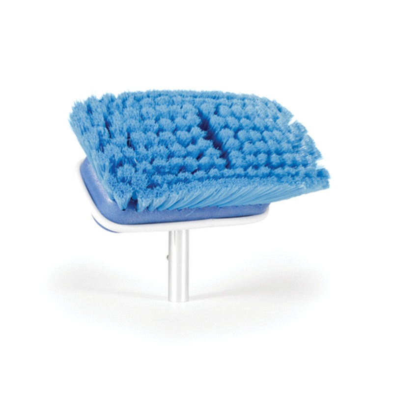 New Multi-Purpose Handle Brush Head Attachments Camco 41922 7 Bristles Soft Blue