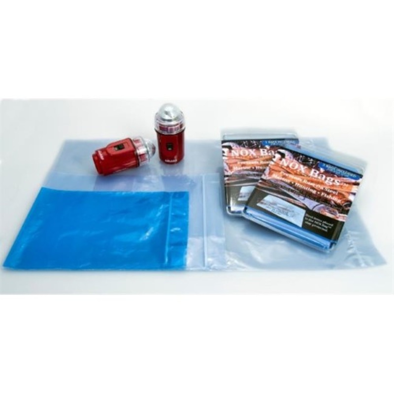 Maximum Inflation Nox Rust Prevention Bags for Tools Parts & Fishing Gear - Set of 3 Sized Bags
