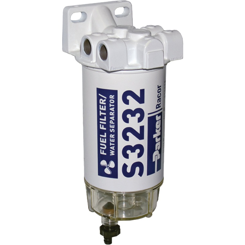 Spin-on Series Fuel Filter/Water Separator for Outboards 60 GPH (3/8-18 Port)