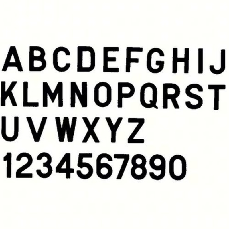 Bernard Engraving PS30B1 PS30B1; Letter Black 3 Inch Stick on In1I