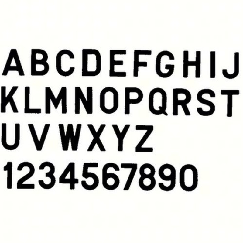 Bernard Engraving PS30B3; Letter Black 3 Inch Stick on In3I