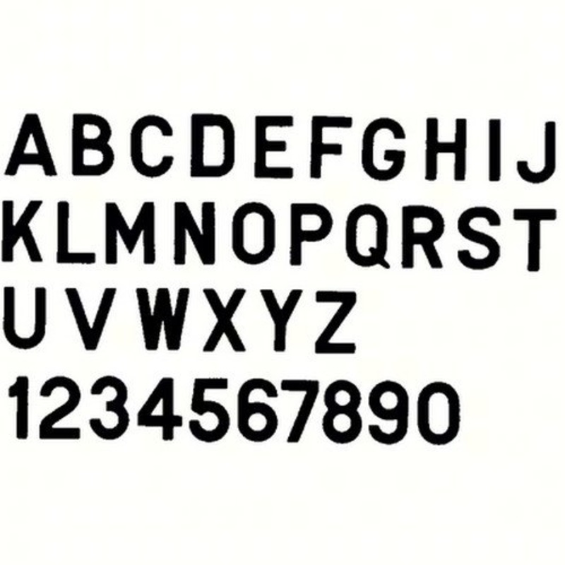 Bernard Engraving PS30B6 PS30B6; Letter Black 3 Inch Stick on In6/