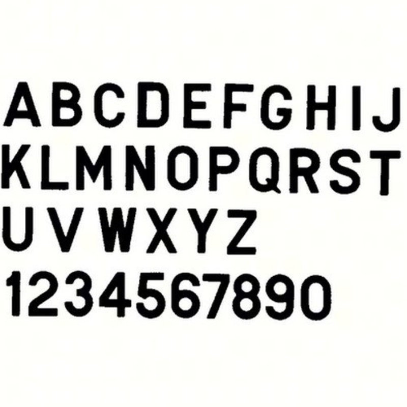 Bernard Engraving PS30BB PS30BB; Letter Black 3 Inch Stick on Inbi