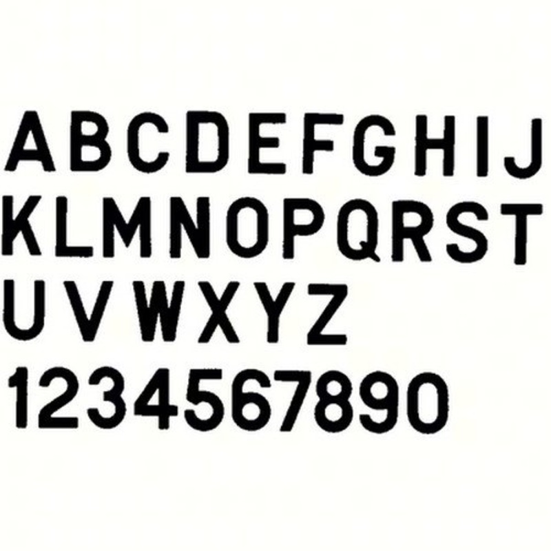 Bernard Engraving PS30BC PS30BC; Letter Black 3 Inch Stick on Inci