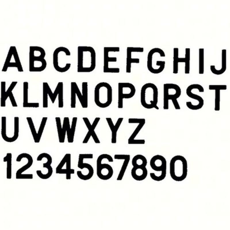 Bernard Engraving PS30BE PS30BE; Letter Black 3 Inch Stick on Inei