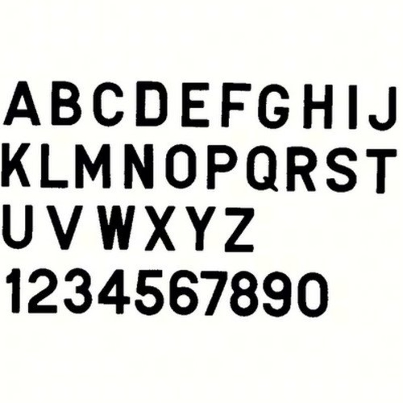 Bernard Engraving PS30BF PS30BF; Letter Black 3 Inch Stick on Infi