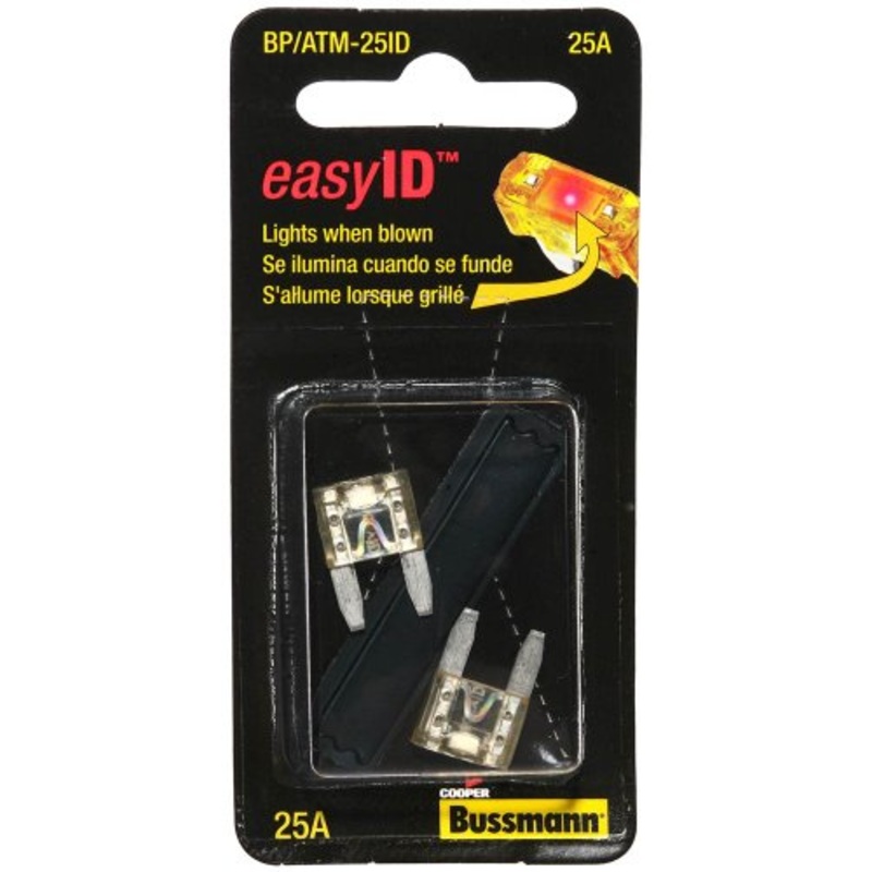 BPATM10ID Illuminating Fast-Acting Automotive Mini Blade Fuses Pack - 2