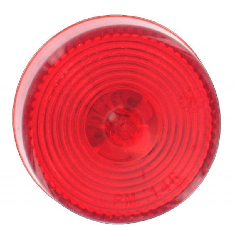 Incandescent Round 2 Diameter Red Lens PC Rated Without Trim Single