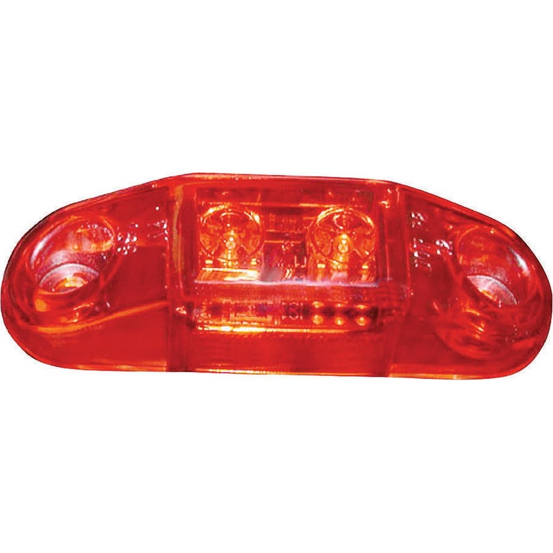 LED Oblong 26 Length X 075 Width Red Lens Surface Mount
