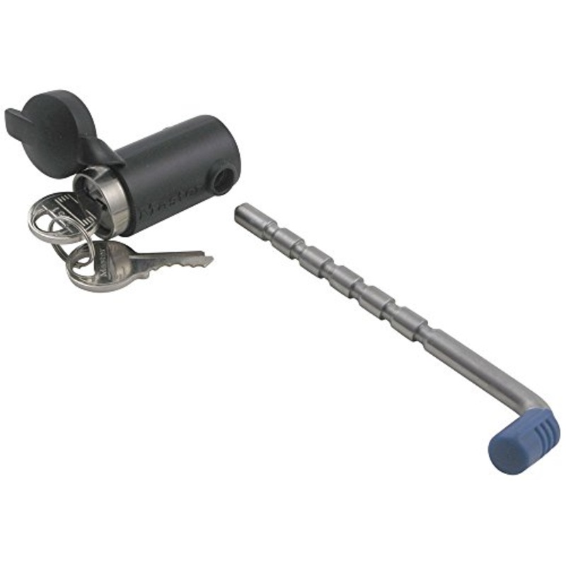 Master Lock 2848DAT Swivel Head Receiver Lock with Stainless Steel Adjustable Coupler Latch Lock