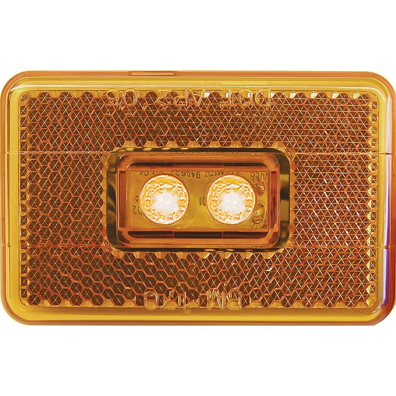 Peterson Piranha Amber Rectangular Clearance/Side Marker LED Light