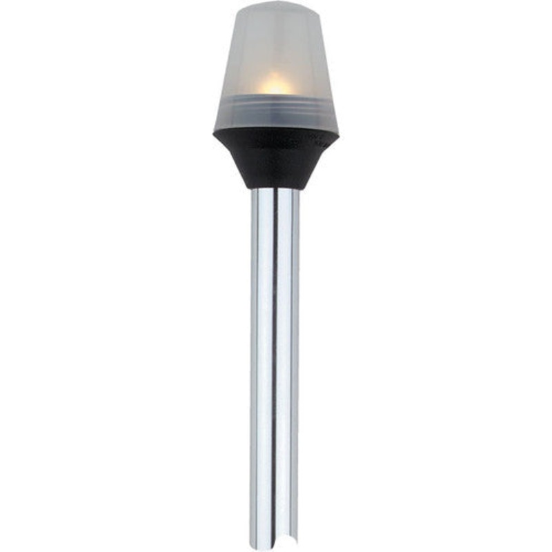 Attwood Frosted Globe All-Around Pole Light W/2-Pin Locking Collar Pole - 12V - 42