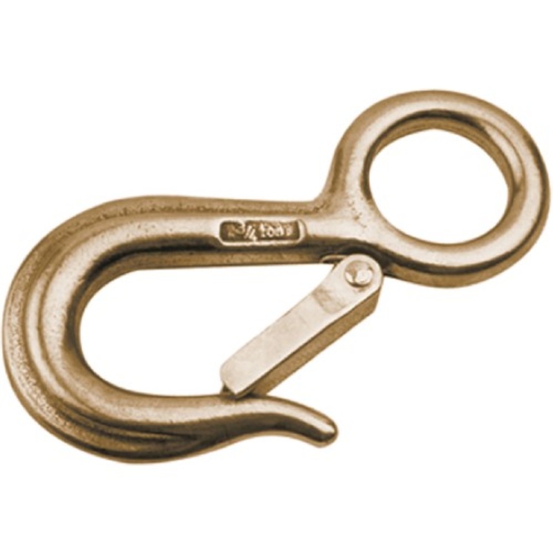SeaDog 138305 Bronze Fast Eye Safety Snap Hook 1500 Lb Capacity 1/8 Diameter