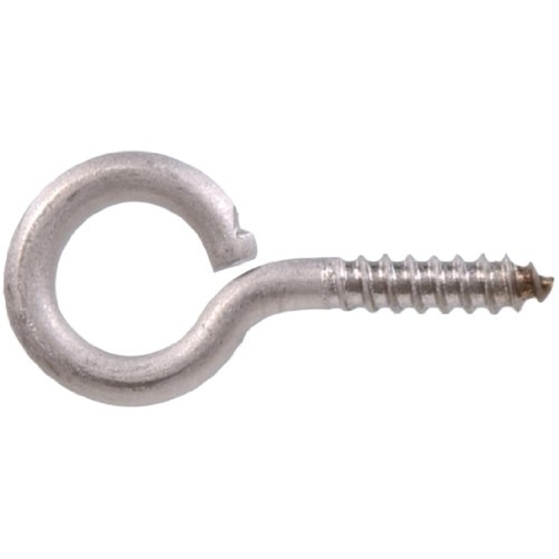 Hillman 0.307 X 4 in. Stainless Steel Lag Thread Screw Eye (5-Pack)